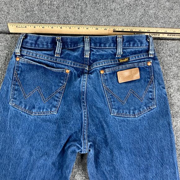 Wrangler Jeans Mens Size 31x34 Blue Straight Fit Mid Rise Western Denim 13MWZPW - Picture 8 of 9